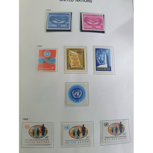 269 - United Nations stamps in 4 albums including mini sheets from 1950s -2000s