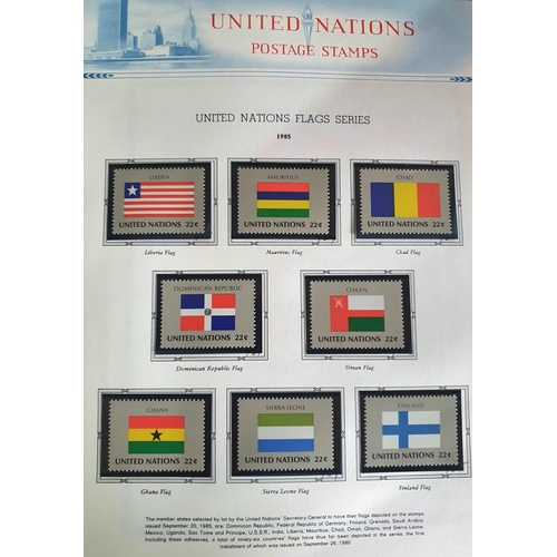 269 - United Nations stamps in 4 albums including mini sheets from 1950s -2000s