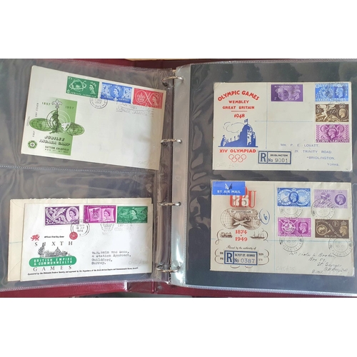 281 - Red Album containing FDCs 1953 -1967