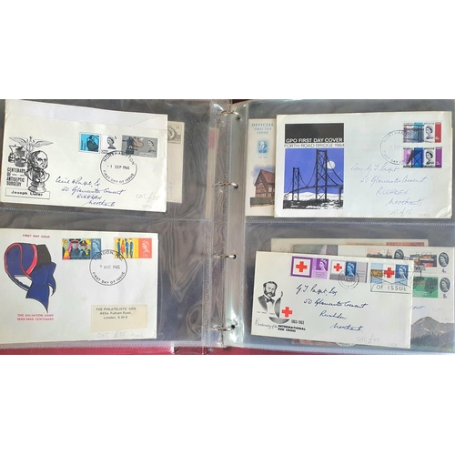 281 - Red Album containing FDCs 1953 -1967