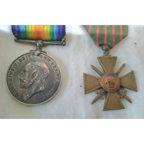 53 - WW1 British War & Victory Medal  both awarded to A.M (Air Mechanic) W.C Mortimer R.A.F together with... 