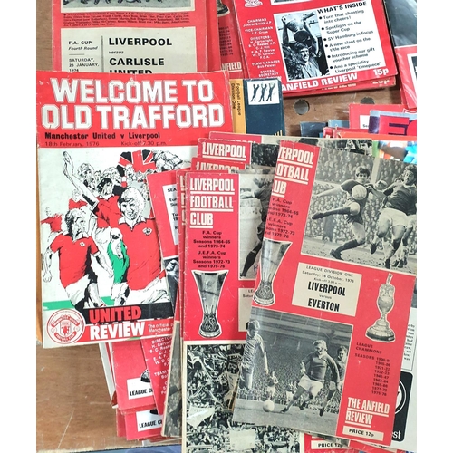 64 - Box of 1970s Liverpool F C football programmes (Qty)