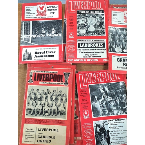 64 - Box of 1970s Liverpool F C football programmes (Qty)