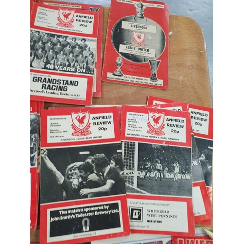 64 - Box of 1970s Liverpool F C football programmes (Qty)