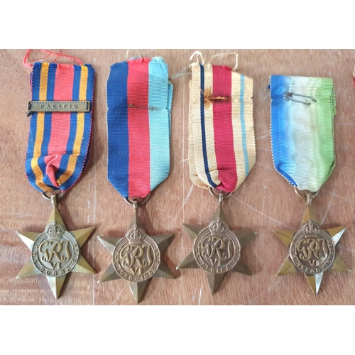 74 - Collection of 5 WWII British medals awarded to Sargent H INGHAM including the Burma Star with Pacifi... 