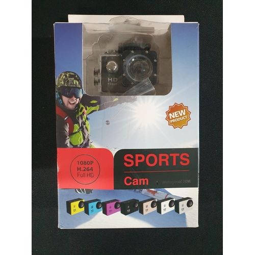 109 - Boxed, as new, HD sports camera