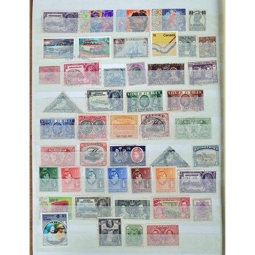 233 - Red stamp album of Commonwealth 20thC MU and UU (Hundreds)