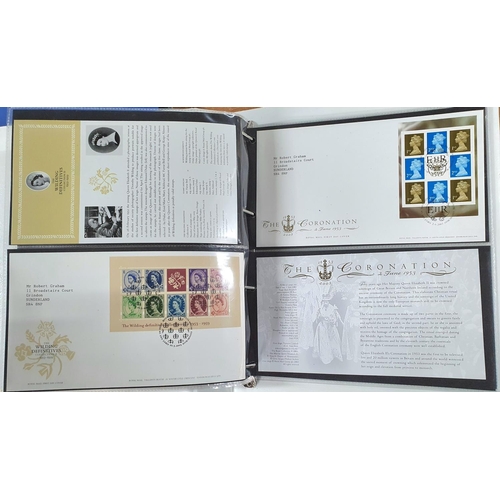 257 - Two albums containing QEII FDC 1989-1992 and 2002-2003 (Qty)