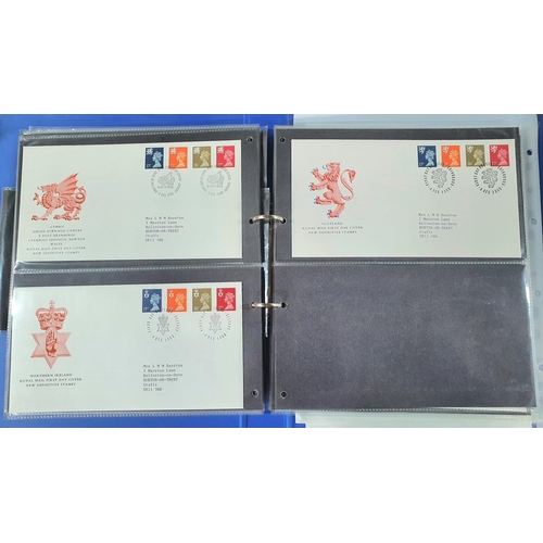 257 - Two albums containing QEII FDC 1989-1992 and 2002-2003 (Qty)