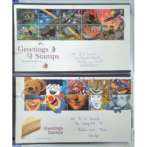 257 - Two albums containing QEII FDC 1989-1992 and 2002-2003 (Qty)