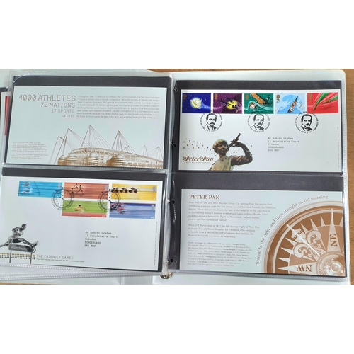 257 - Two albums containing QEII FDC 1989-1992 and 2002-2003 (Qty)