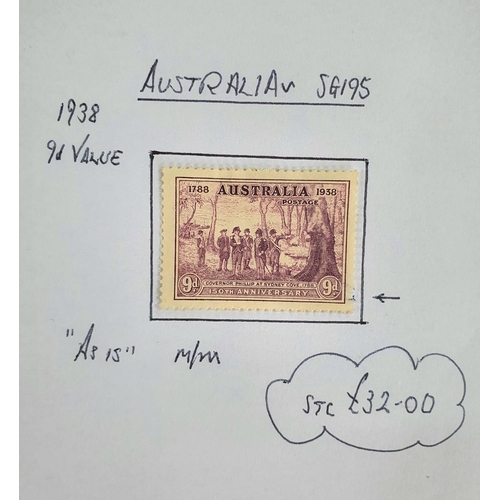 258 - Quantity of 20thC Australia both mint and used examples including a 1937 9d 