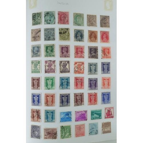 260 - Green tower stamp album of Commonwealth countries QV to QEII (hundreds)