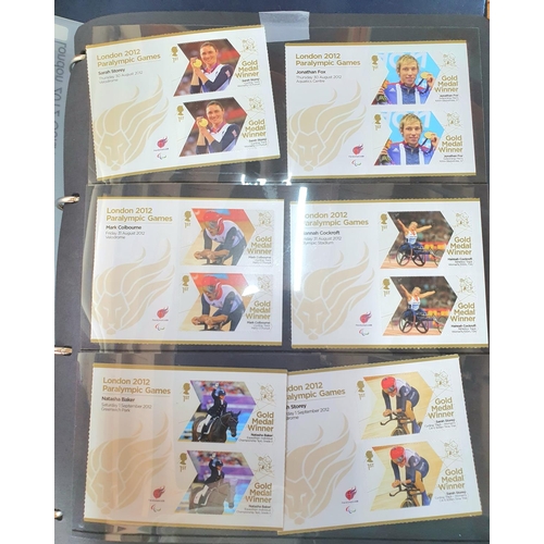 276 - Complete London 2012 London Olympic Gold medal stamp collection including all Paralympics and all th... 