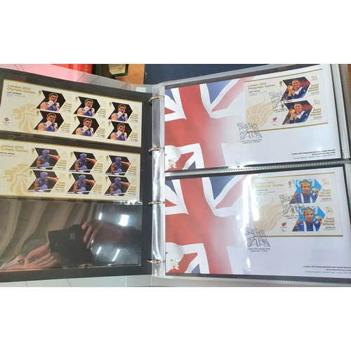 276 - Complete London 2012 London Olympic Gold medal stamp collection including all Paralympics and all th... 