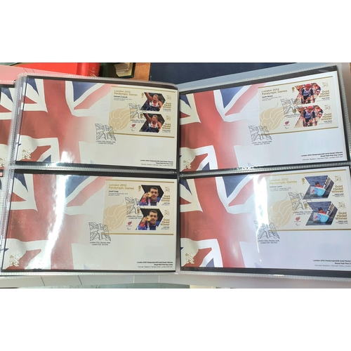 276 - Complete London 2012 London Olympic Gold medal stamp collection including all Paralympics and all th... 