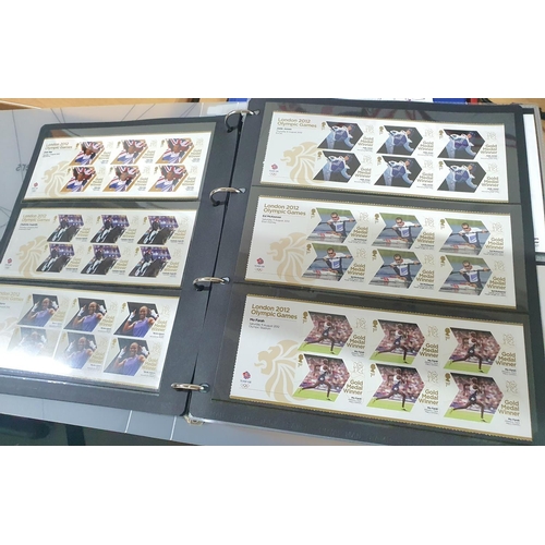 276 - Complete London 2012 London Olympic Gold medal stamp collection including all Paralympics and all th... 