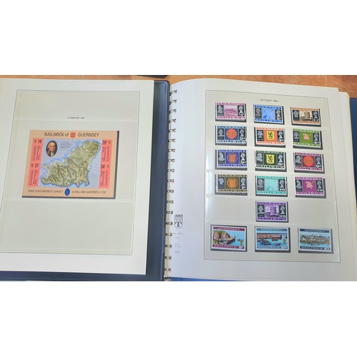 279 - Two stunning Guernsey  box albums containing 1969 to 1980s complete MU sets, many complete sheets et... 