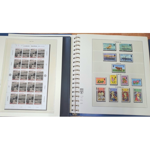 279 - Two stunning Guernsey  box albums containing 1969 to 1980s complete MU sets, many complete sheets et... 