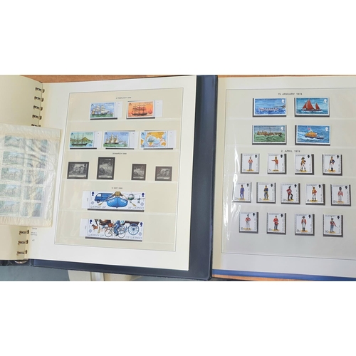 279 - Two stunning Guernsey  box albums containing 1969 to 1980s complete MU sets, many complete sheets et... 