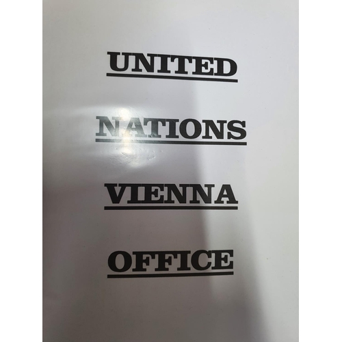 289 - Black album of early 1980s United Nations Vienna office (mainly) mint unmounted complete sheets (Qty... 