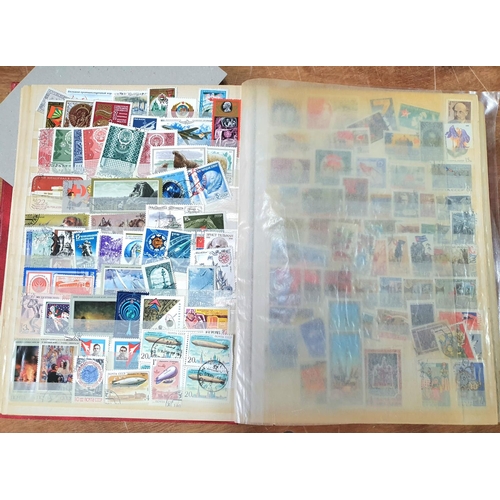 296 - Red King stamp album of world stamps including a good quantity of Russia and Czechoslovakia etc (Hun... 