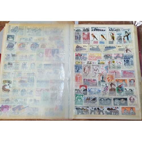 296 - Red King stamp album of world stamps including a good quantity of Russia and Czechoslovakia etc (Hun... 