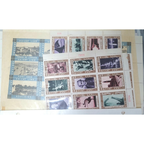 246 - Blue album of Australia and territories including early FDC, cancelations mini-sheets etc (Qty)