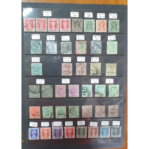 241 - Collection of hagner sheets containing India, unused unmounted QV to QEII (Qty)