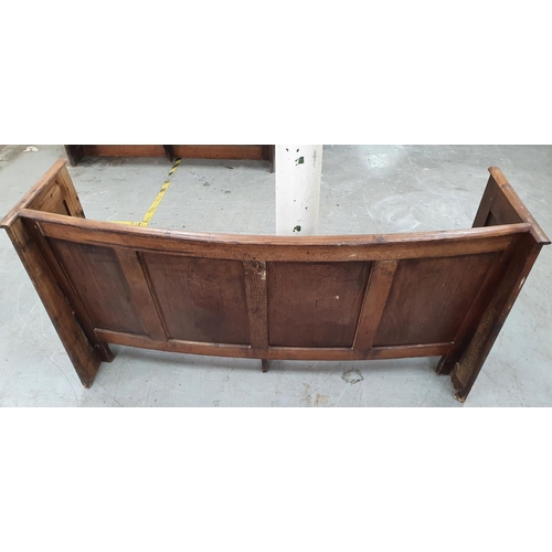 405 - Antique Oak curved back church pew