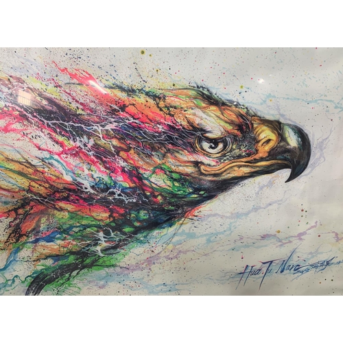 93 - Large Ikea Print Of An Eagles Head