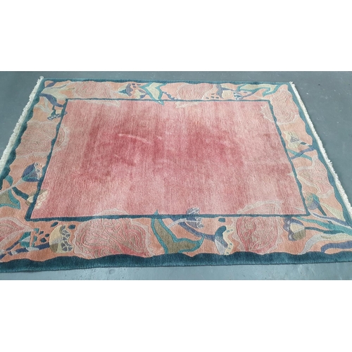 344 - Decorwool, New Zealand handmade wool rug,

2.4m x 1.71m