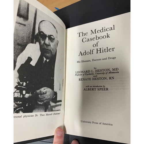 185B - 3 Adolf Hitler Books Including the Medical Casebook Of Hitler