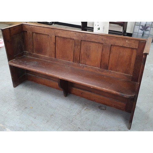426 - Antique Oak straight back church pew