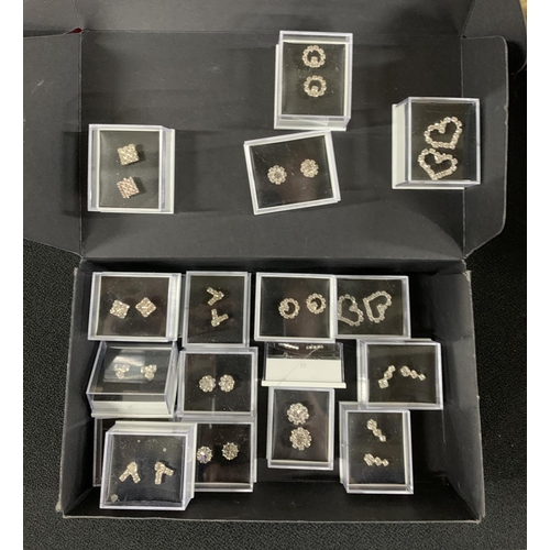 43 - Box Of Silver plated earrings (new)