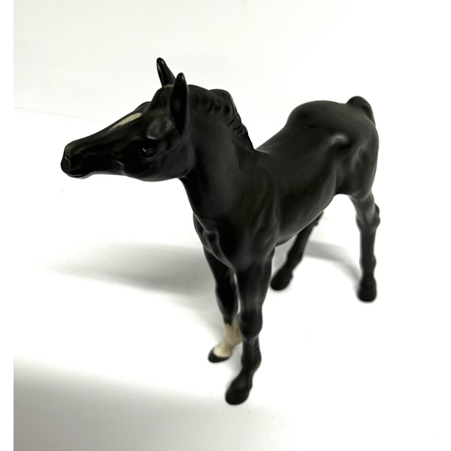 33 - Matt Black Beswick Horse