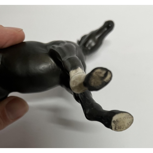 33 - Matt Black Beswick Horse
