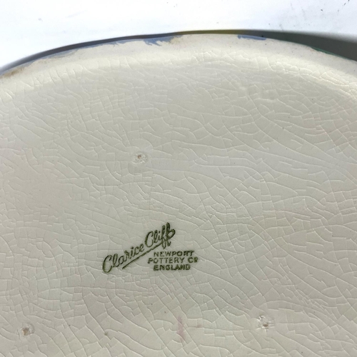 46 - Clarice Cliff Newport Pottery 1930s Pink Water-lilly Lotus bowl