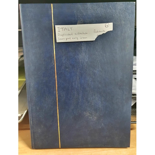 217 - Blue stock album containing a large collection of Italy used 19th and 20thC (Hundreds)