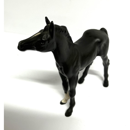 412 - Matt Black Beswick Horse