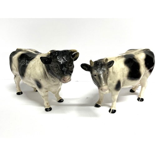 414 - Two Melba-ware Bulls (a/f)