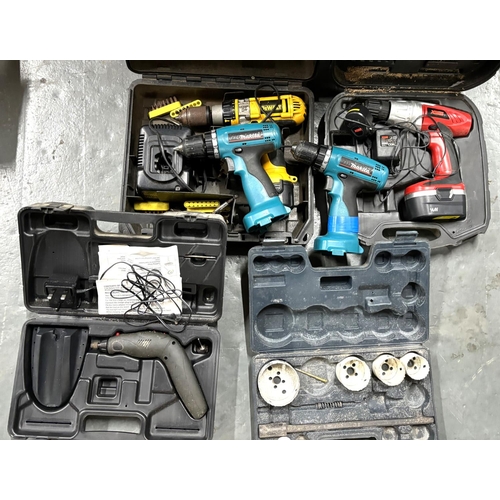 263 - Collection of power tools including drills (Qty)