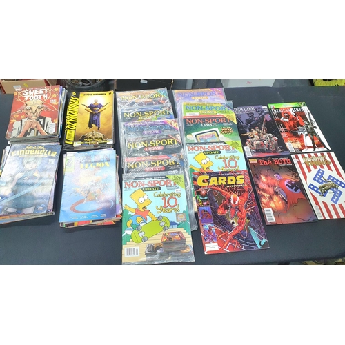 129 - Large quantity of comics including swamp thing, American Vampire, Non Sport Update, Alien Legion and... 