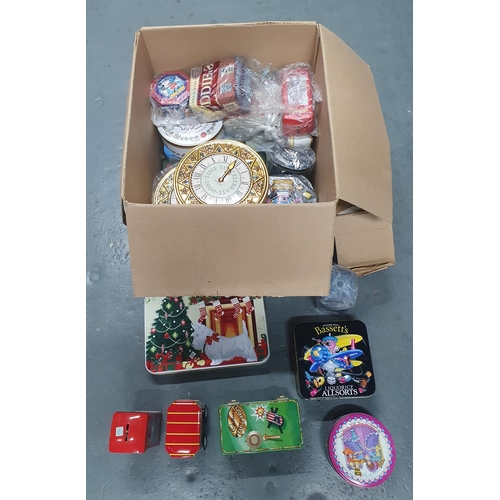 156 - Large quantity of various novelty tins (Qty)