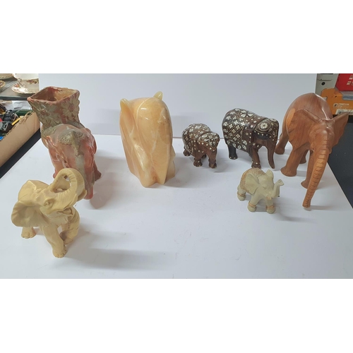 165 - Seven various home Elephant ornaments (7)