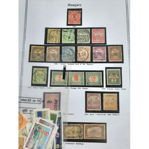 200 - Blue stamp album of world stamps A to H including many 19thC used including China, Germany, Denmark ... 