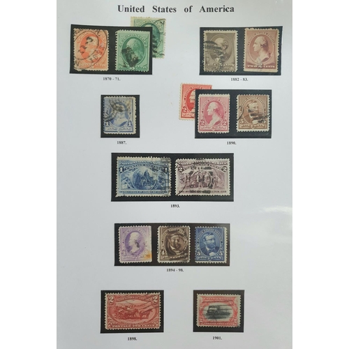 205 - Blue stamp album of world stamps A to H including many 19thC used including Italy, Netherlands & the... 