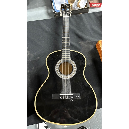 278 - Black Acoustic 3/4 Guitar