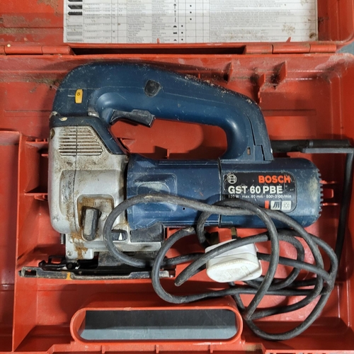 260 - box of electric tools including sanders and a boxed jigsaw (Qty)