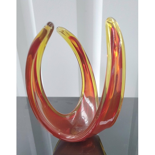 410 - Murano retro coloured glass table centre piece